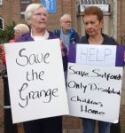 Save The Grange 3,500 signature petition handover to Salford Mayor